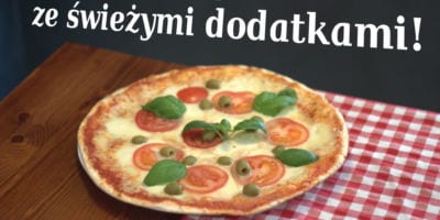 Pyszna pizza ze świeżymi dodatkami!
